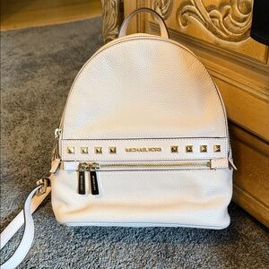 Michael Kors light pink Studded Backpack